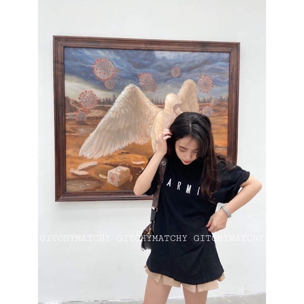 ❣️HÀNG SẴN❣️ GITCHYMATCHY•ÁO PHÔNG HÀN NARMI COTTON MỀM CHẤT SIÊU ĐẸP(CHỮ THÊU)