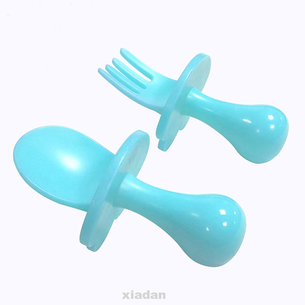 Accessories Baby Training Easy Clean Home Non-toxic Protection Spoon Fork Cutlery Set