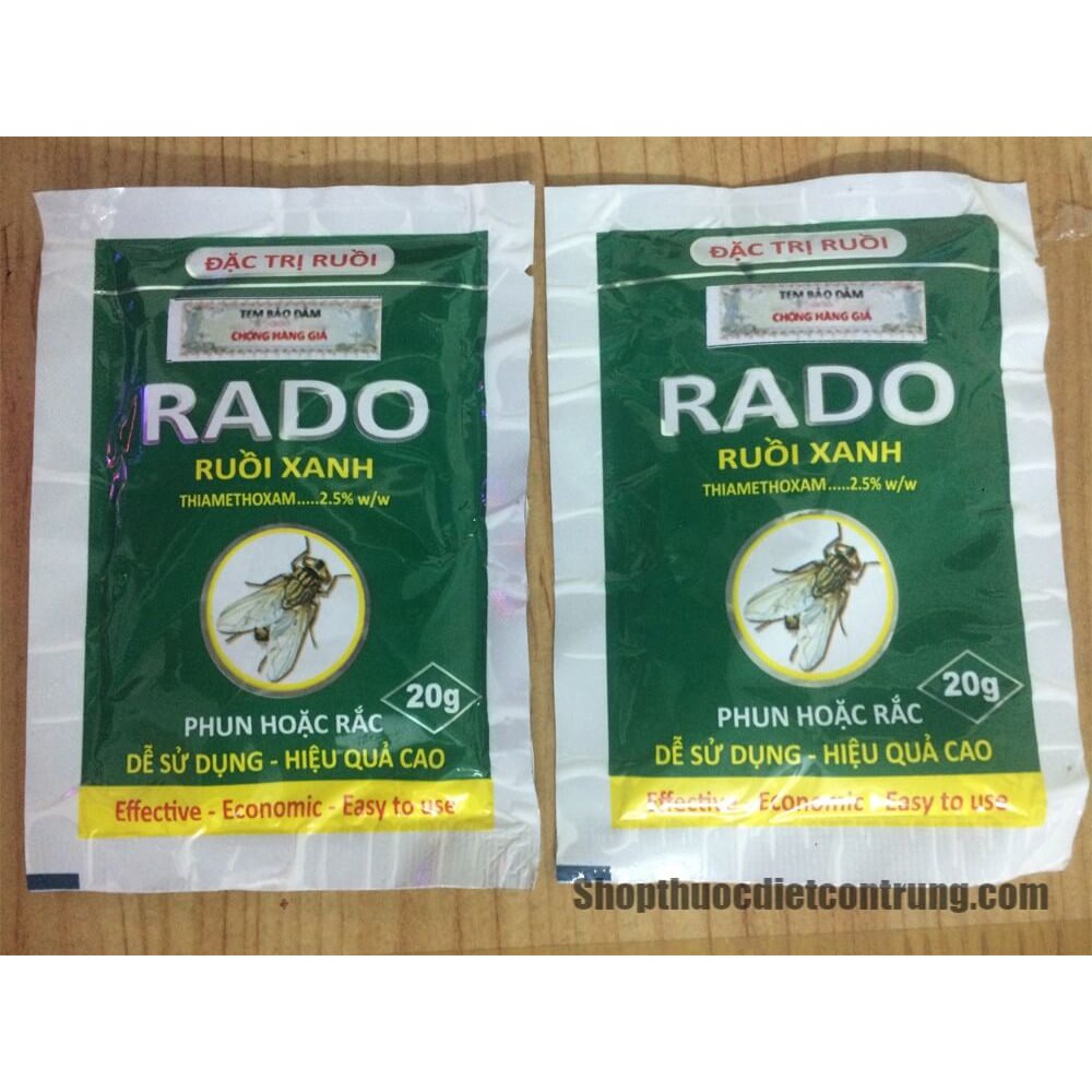 THUỐC DIỆT RUỒI RADO 20gram - DIỆT RUỒI HIỆU QUẢ 3 THÁNG DIỆT RUỒI TẬN GỐC HIỆU QUẢ DIỆT RUỒI NHÀ HÀNG QUÁN