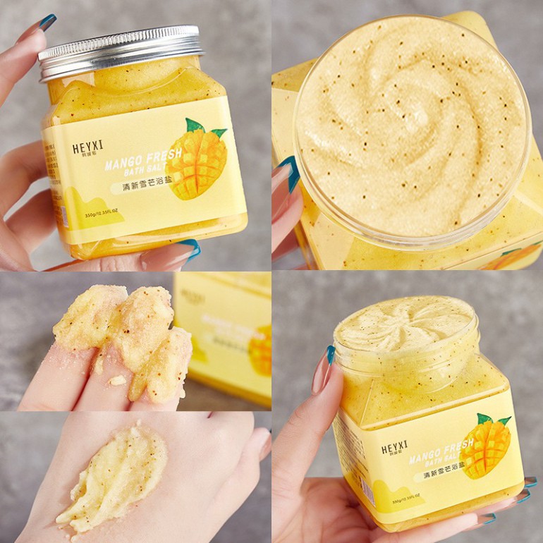 Tẩy tế bào chết body HEYXI  4 mùi Tẩy tế bào chết làm sạch da, dưỡng ẩm body hộp 350g HTTBC2 | BigBuy360 - bigbuy360.vn