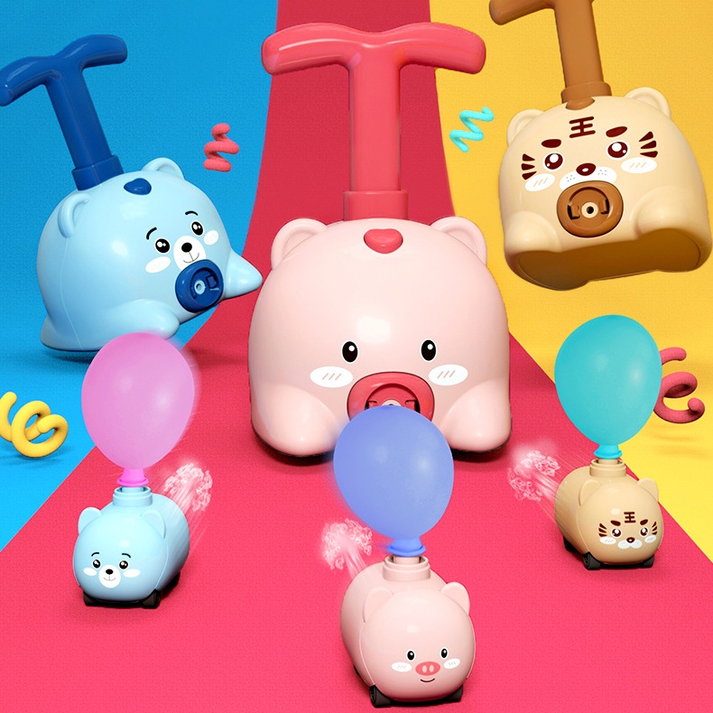 Đồ chơi bơm bóng bay ô tô hình thú đáng yêu mới nhất 2022