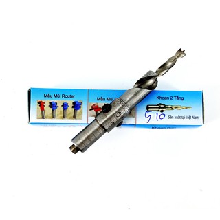 MŨI KHOAN GỖ 2 TẦNG 5x10