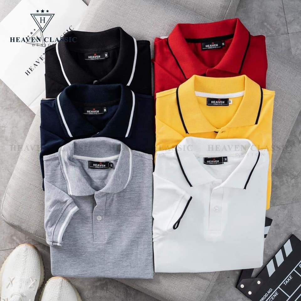 Áo Polo Nam, Chất Liệu Cotton Cao Cấp, Thoáng Mát, Thấm Mồ Hôi