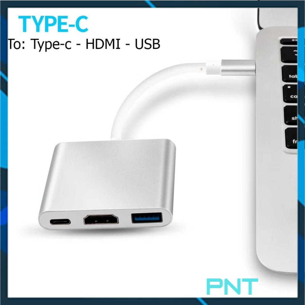 Usb Type-C To USB-C 4K HDMI USB 3.0, 3 trong 1, hỗ trợ Samsung MHL dây kết nối tivi máy chiếu với điện thoại