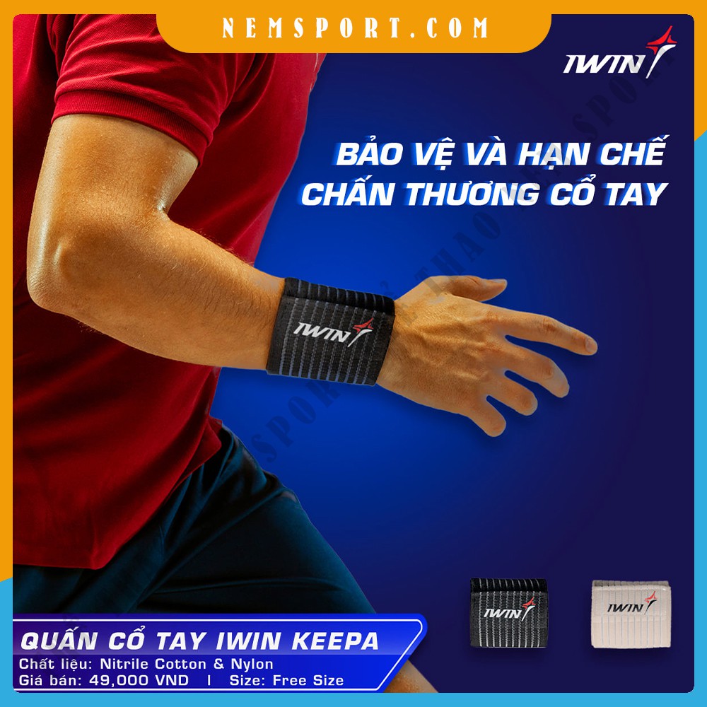 Băng Quân Cổ Tay Thể Thao Iwin Keppa