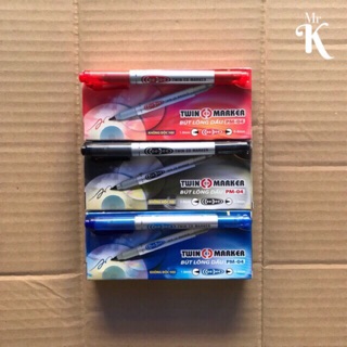 Bút lông dầu 2 đầu xanh, đỏ , đen