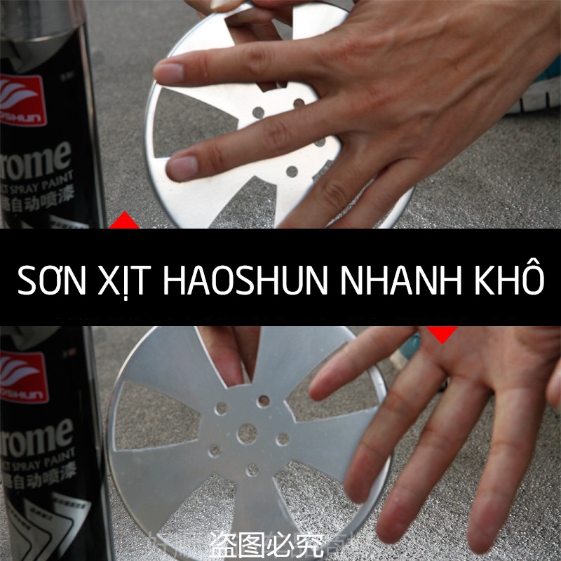 Sơn xịt mạ Chrome chống rỉ cao cấp Haoshun H-1013 dung tích 400ml