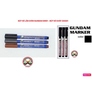 DỤNG CỤ LẮP RÁP MÔ HÌNH GUNDAM SD HG MG PG RG - BÚT KẺ LẰN CHÌM GUNDAM GM01 GUNDAM MARKER - BÚT KẺ CHẢY GM301 MR HOBBY