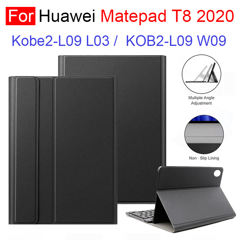 Bao Da Kèm Bàn Phím Không Dây Cho Huawei Matepad T8 2020 8.0inch Kobe2-L09 L03 Kobe-L09 W09
