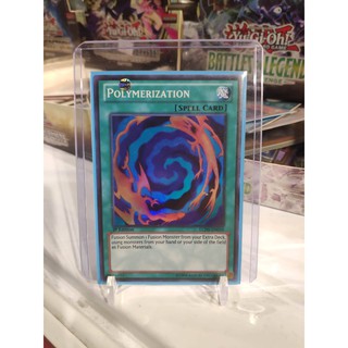 Lá bài thẻ bài Yugioh Polymerization – Super Rare - Tặng bọc bài nhựa bảo quản