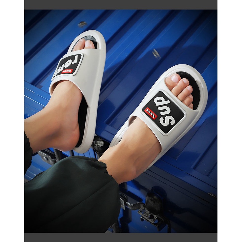 Dép mang trong nhà nam nữ Suprem thời trang ulzzang Hàn Quốc đi cực êm mềm chân chống trơn trượt tốt TH-90