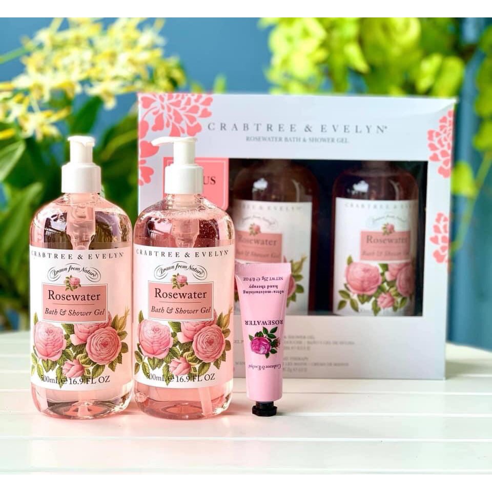 Sữa tắm cao cấp Rosewater của nhà Crabtree & Evelyn nổi tiếng thế giới.