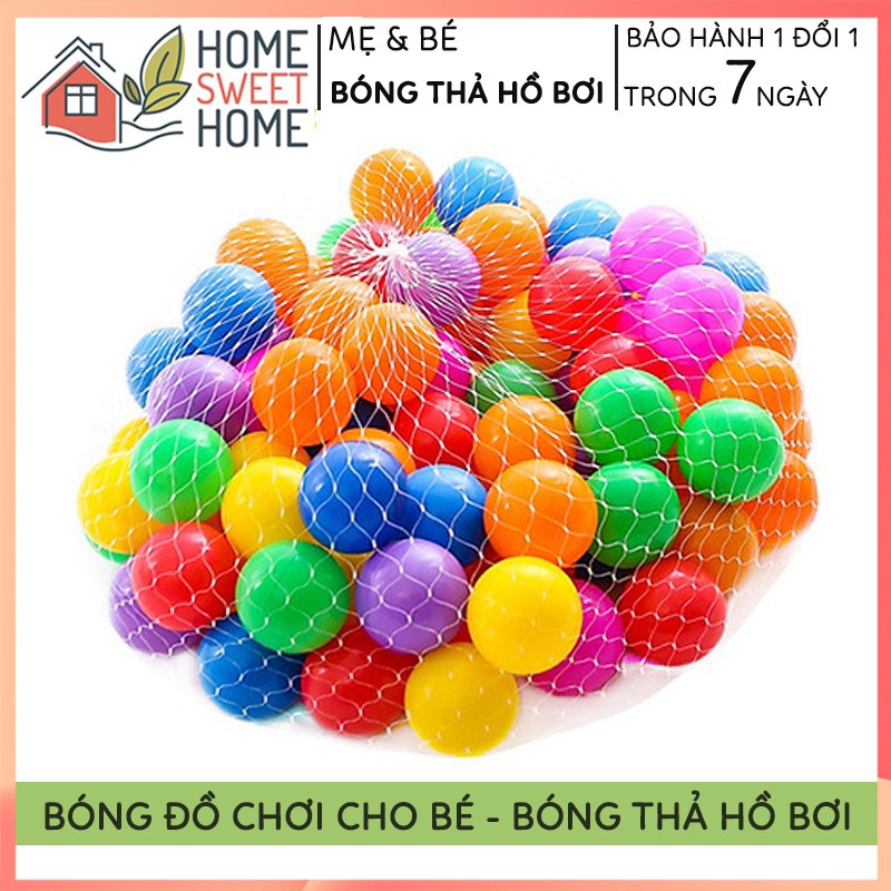 Set Bóng Nhựa Đồ Chơi Cho Bé, Bóng Nhựa Nhà Bóng, Hồ Bơi – An Toàn Cho Bé