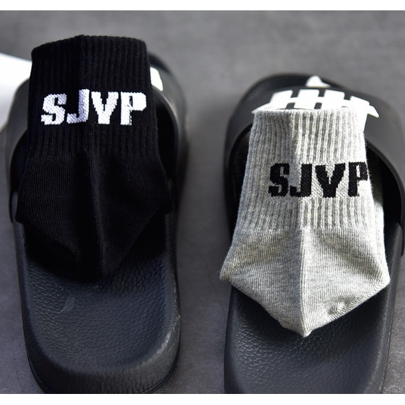 Vớ Tất cổ lửng Unisex chữ SJVP phong cách thể thao, năng động.