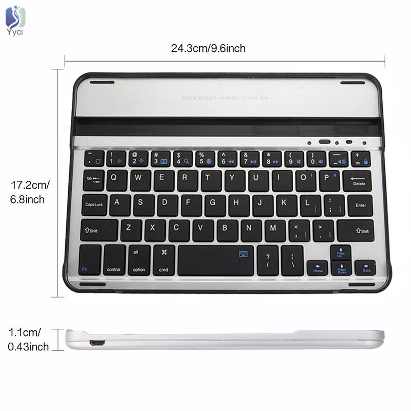 Bàn Phím Bluetooth Hợp Kim Nhôm Đa Năng Cho Laptop/Máy Tính