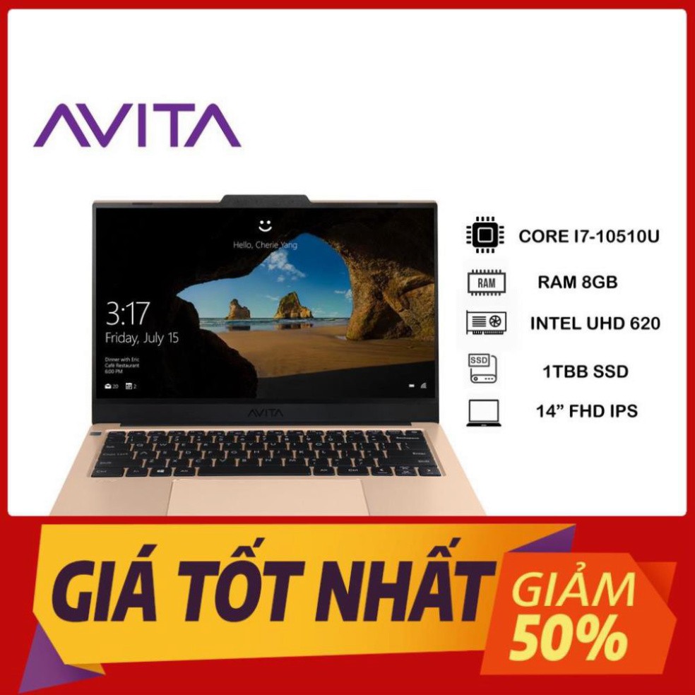 Laptop AVITA LIBER V14–Màu Vàng–Intel Core I7-10510U/RAM 8GB/ SSD 1TB/ Win 10 Home | WebRaoVat - webraovat.net.vn