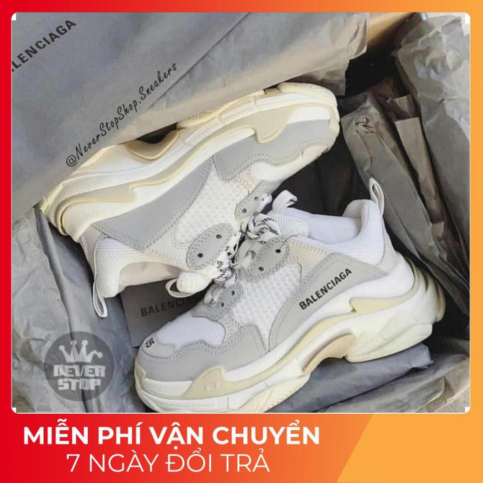 𝐒𝐀𝐋𝐄🌺𝐓Ế𝐓 [Giày Tết] Giày BALENCIAGA TRIPLE S TRẮNG nam nữ thời trang hàng chi tiết bản chuẩn đẹp, giá tốt  A123 . hot