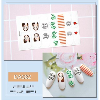Sticker dán móng tay hình trái tim dễ thương