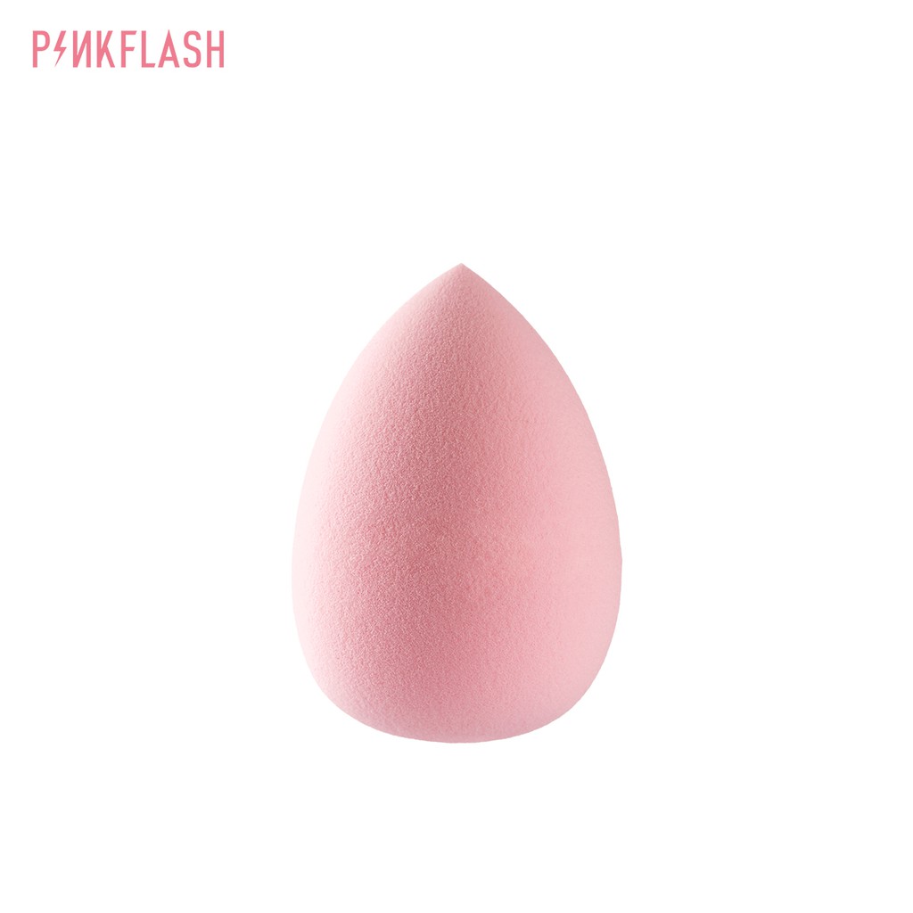 Mút trang điểm PINKFLASH kiểu dáng giọt nước màu hồng đơn giản cho nữ