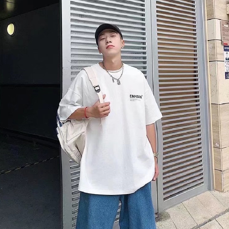 Áo Thun Tay Ngắn Cổ Tròn In Chữ Thời Trang Dành Cho Nam