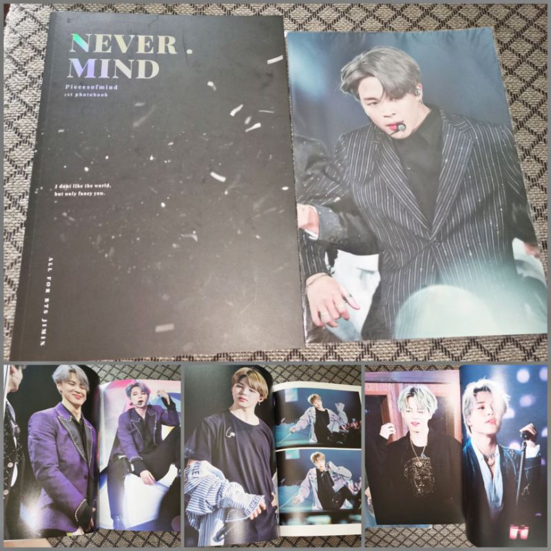PHOTOBOOK NEVERMIND JIMIN'S FANSITE combo ảnh 300 trang