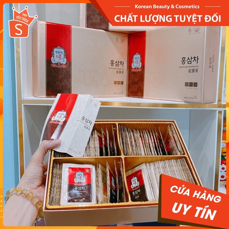 [CAM KẾT CHÍNH HÃNG] TRÀ HỒNG SÂM Cheong Kwan Jang Hàn Quốc 3g x 100 Gói