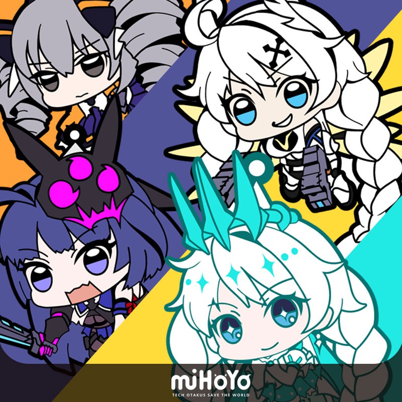 [miHoYo Official x HI3VNSHOP][Order] Set móc đeo điện thoại PVC dẻo Valkyrie Vol.1 Chibi Honkai Impact 3