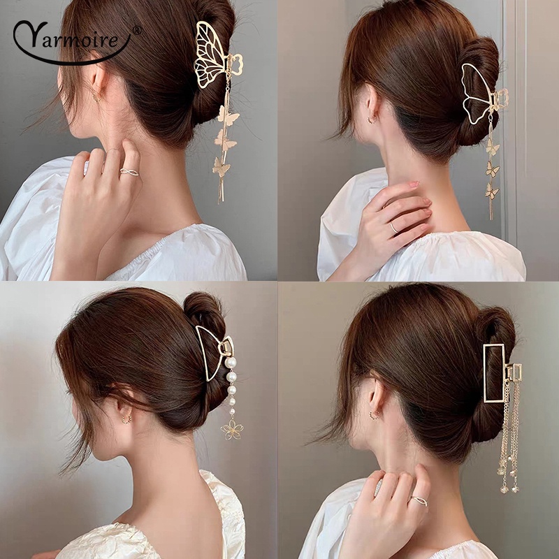 Phụ Kiện Kẹp Tóc Nữ Trang Trí Tua Rua Dài Thời Trang