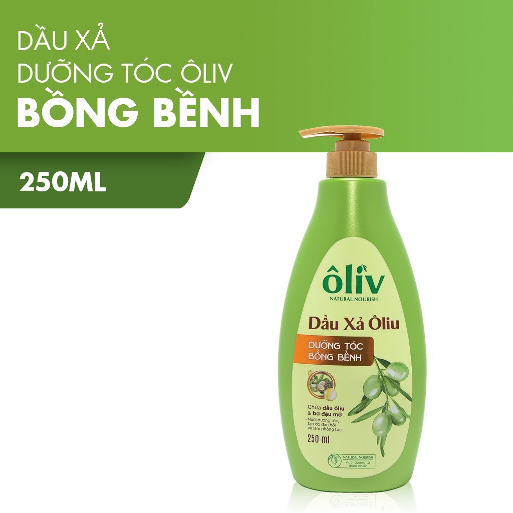 Dầu gội, dầu xả ôliu Oliv dưỡng tóc chắc khoẻ, bồng bềnh 650ml