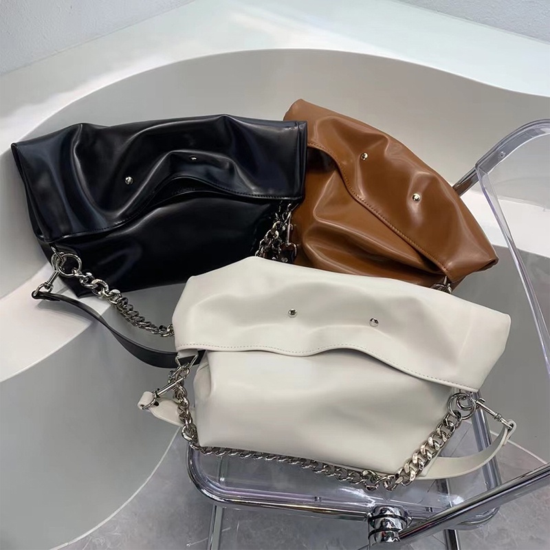 Túi tote Đeo Vai Sức Chứa Lớn Màu Đen Cho Nữ