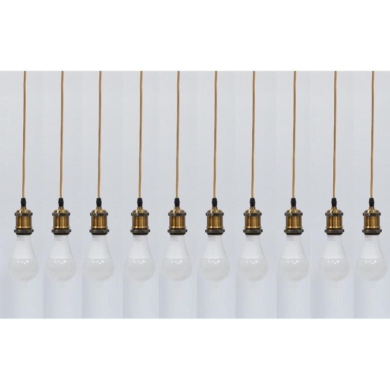 Bộ 10 dây đèn thả cổ điển bóng đèn Led búp trang trí 18w