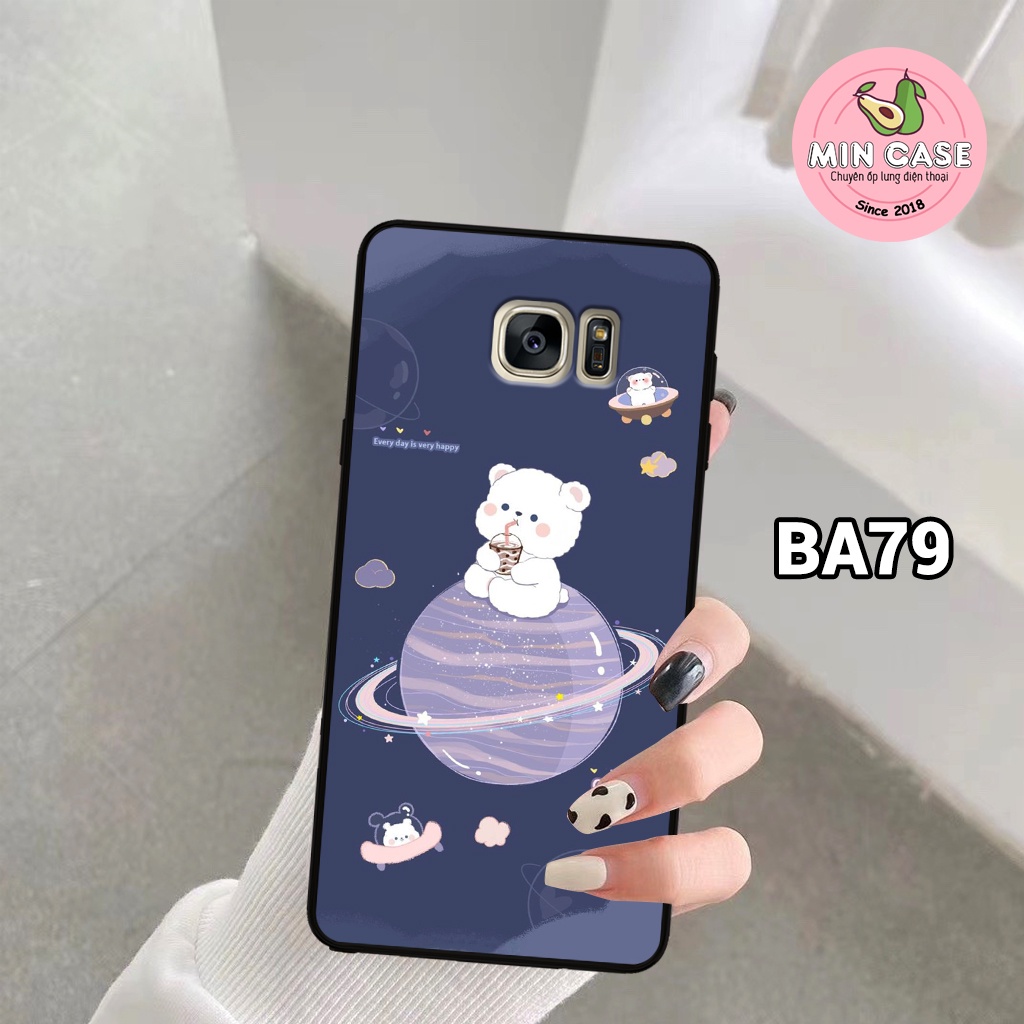 Ốp lưng điện thoại Samsung NOTE 4/ NOTE 5/ S6/ S6 EDGE/ S7/ S7 EDGE in hình gấu vũ trụ