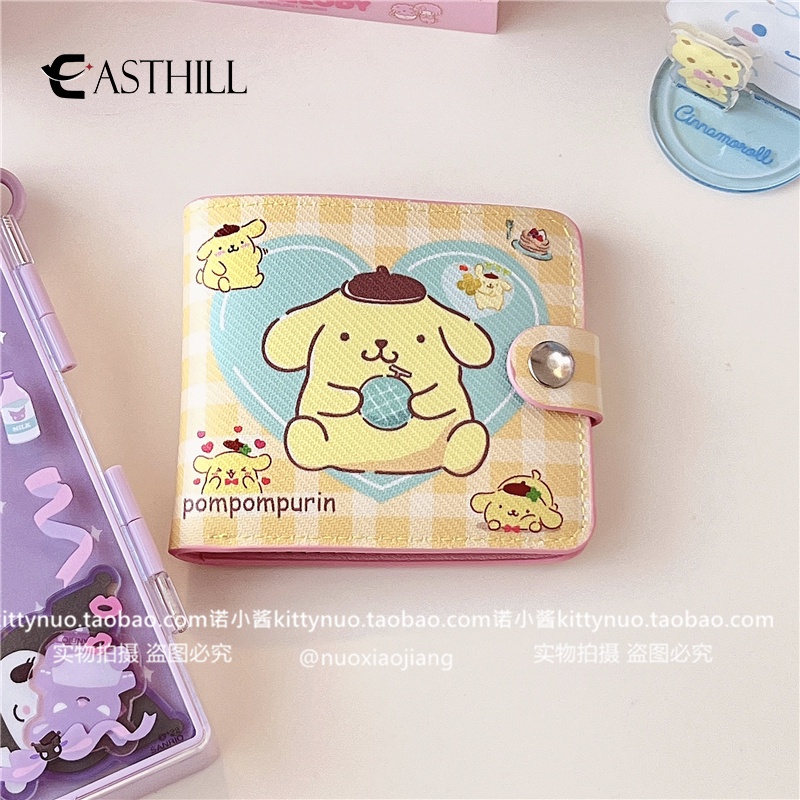 Ví Ngắn Dạng Gập In Hình Cinnamoroll Dễ Thương Kích Thước Nhỏ Gọn Cho Bé Trai Và Bé Gái