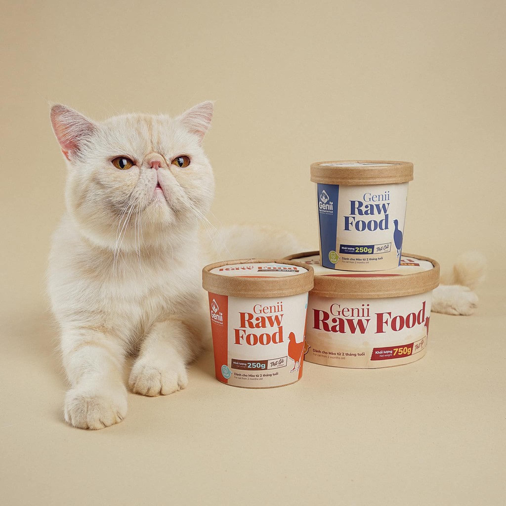 RAW GÀ 250g  - Thức ăn tươi cho mèo thịt gà