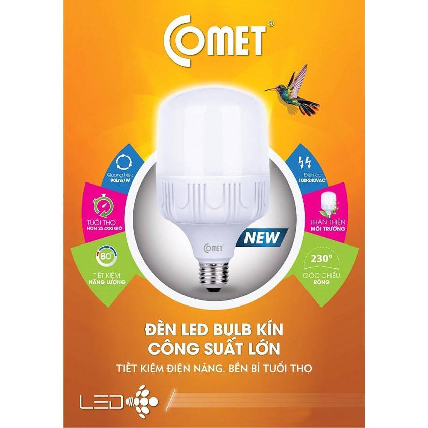 Bóng LED bulb 20W COMET chính hãng