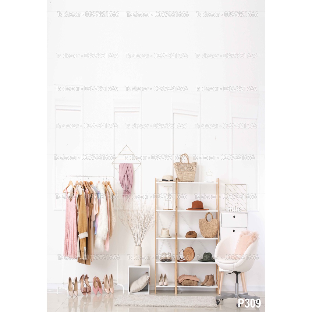 phông livestream màu trắng 3D 5D cao cấp