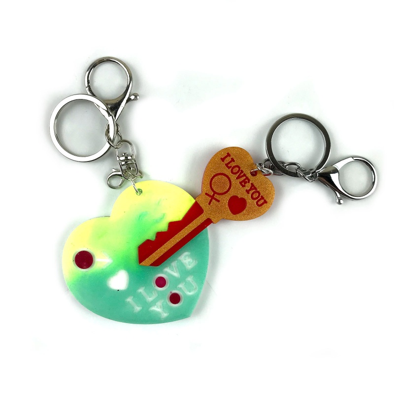 Khuôn Silicone Làm Mặt Dây Chuyền / Bông Tai DIY Hình Ổ Khóa Sáng Tạo