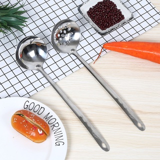 Muỗng Súp Bằng Thép Không Gỉ Có Tay Cầm Dài Vỏ Dài Tiện Dụng