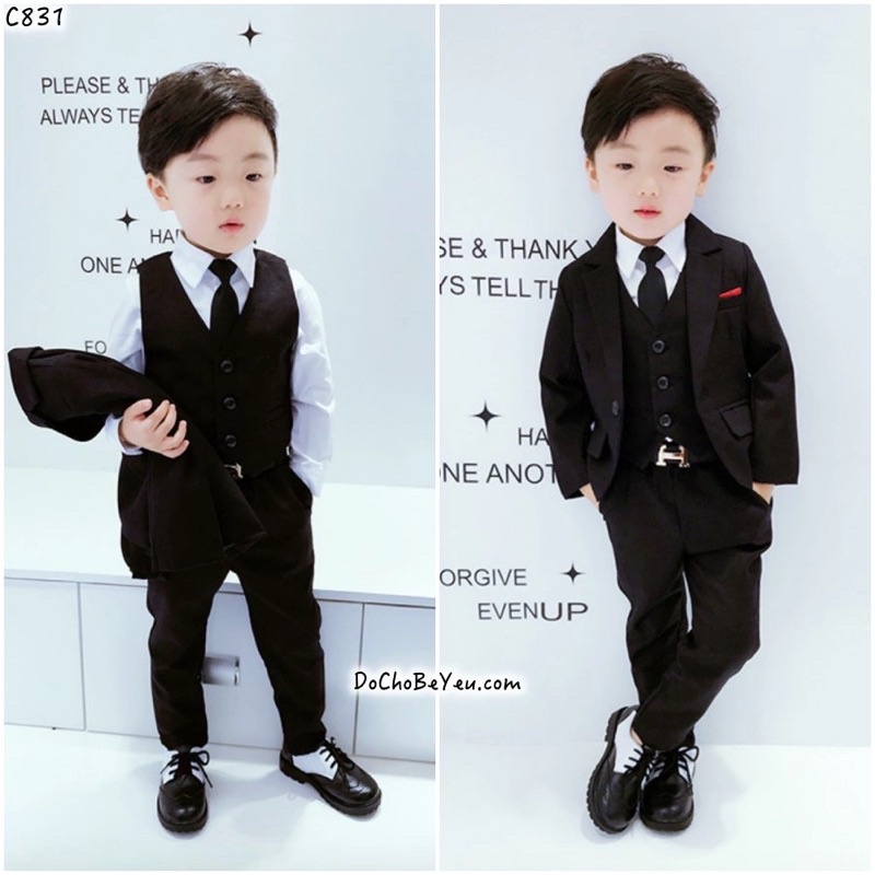 Bộ vest cho bé trai Thiết Kế