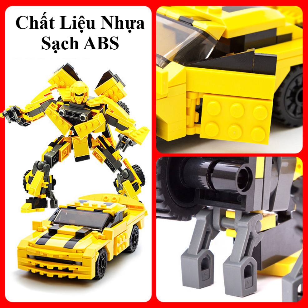 BỘ ĐỒ CHƠI Lắp Ghép XẾP HÌNH BEE - Robot Biến Hình BEE