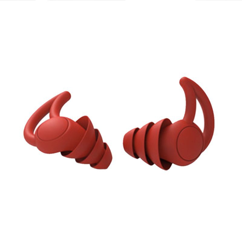 Cặp nút bịt tai silicone dẻo hai lớp/ ba lớp chống ồn bảo vệ tai