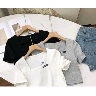 🍒ÁO CỔ U THÊU TAY NGẮN 🍒