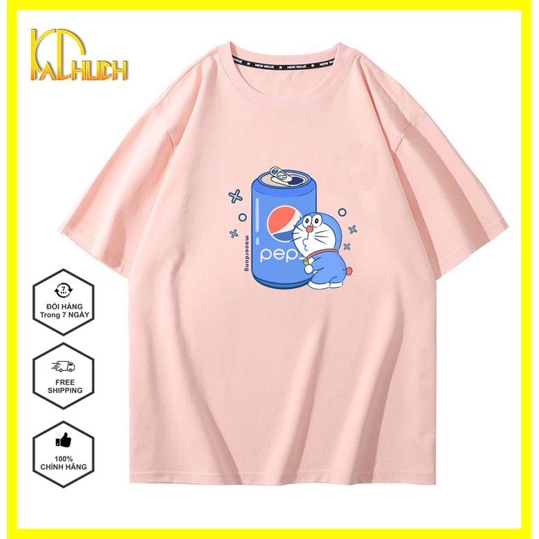 ÁO THUN NAM NỮ UNISEX TAY LỠ FORM RỘNG IN DOREMON PEP