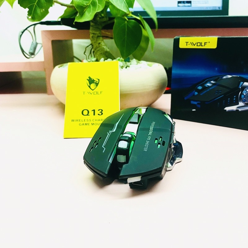 Chuột  máy tính Gaming không dây T-WOLF Q13 siêu nhạy chuyên chơi game