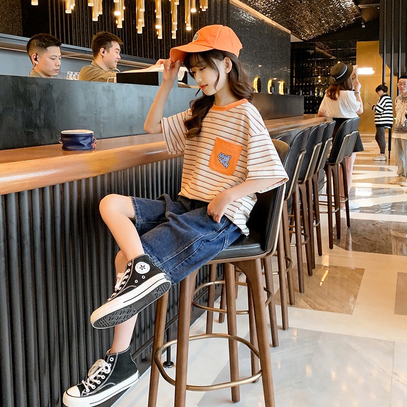 Bộ Áo Sơ Mi Ngắn Tay Và Quần Short Thời Trang Mùa Hè Cho Bé Gái 2022 Tw