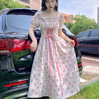 Đầm công chúa midi tay phồng