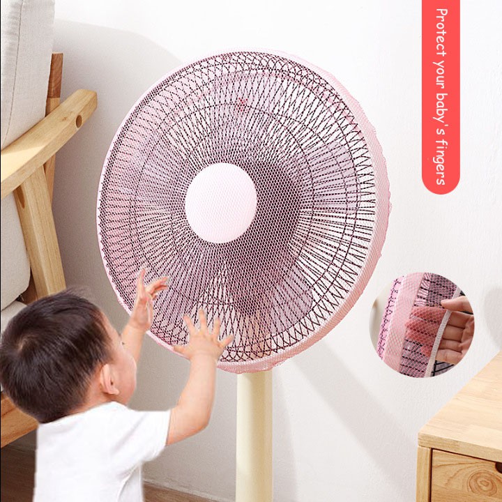 Vỏ Bọc Quạt Bằng Lưới Nylon Bảo Vệ An Toàn Chống Bụi Cho Bé
