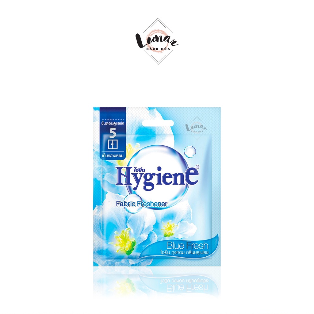 Túi Thơm Hygiene Màu Xanh Treo Tủ Quần Ảo Thái Lan Chống Ẩm Khử Mùi Hiệu Quả Blue Fresh 8gr