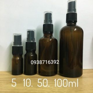 Chai thủy tinh phun sương làm xịt khoáng nhiều size