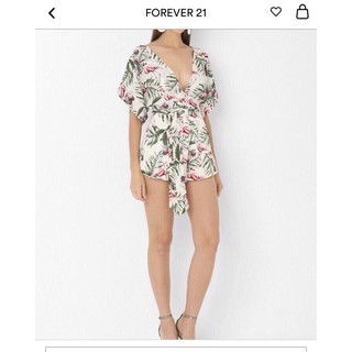 Jumpsuit hoa F21 VNXK, hàng chuẩn 2 lớp